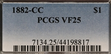 1882-CC $1 VF25