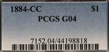 1884-CC $1 G4