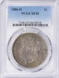 1886-O $1 XF45