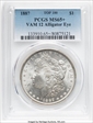 1887 $1 VAM 12, Alligator Eye MS65+