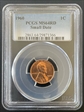 1960 1C Small Date MS64RD