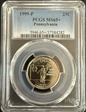1999-P 25C Pennsylvania MS65+