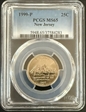 1999-P 25C New Jersey MS65