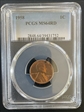 1958 1C MS64RD