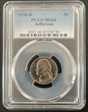1938-D 5C Jefferson MS66