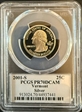 2001-S 25C Vermont Silver PR70DCAM