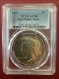 1921 $1 High Relief, Peace AU58