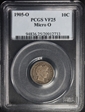 1905-O 10C Micro O VF25