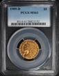 1909-D $5 MS61