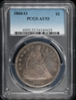 1860-O $1 AU53