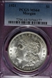 1921 $1 Morgan MS64