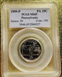 1999-P 25C Pennsylvania MS65