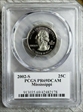 2002-S 25C Mississippi PR69DCAM