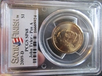 2009-D $1 John Tyler - Pos A Satin Finish SP68