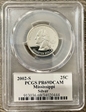 2002-S 25C Mississippi Silver PR69DCAM