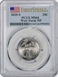 2020-S 25C Weir Farm NP First Strike MS66