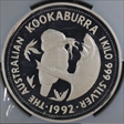 1992-P $30 Kookaburra 1Kg Ag PR69DCAM