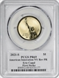 2021-S $1 American Innovation NY Rev PR  Erie Canal First Strike PR69
