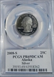 2008-S 25C Alaska Silver PR69DCAM