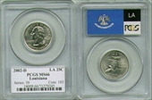 2002-D 25C Louisiana MS66