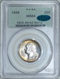 1936 25C MS64