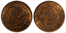 1859 1C Narrow 9 MS64RB