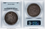 1849 $1 XF45