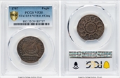 1787 Fugio 1C States United, 4 Cinq VF35BN