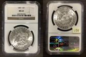 1887 $1 MS63