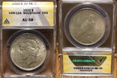1922 $1 VAM 12A Moustache AU 58