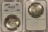 1887 $1 VAM 3 MS63