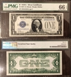 1928 $1 Fr#1601 (IA Block) Woods Mellon Silver Certificate 66EPQ