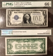1928 $1 Fr#1601 (IA Block) Woods Mellon Silver Certificate 66EPQ