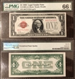1928 $1 Fr#1500 (AA Block) Woods Woodin Legal Tender 66EPQ