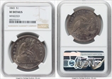 1843 $1 XF40 Details