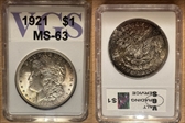 1921 $1 Morgan MS63