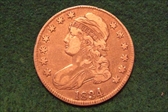1834 50C Lg. Dt., Sm. Let. VF20