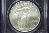 2008 $1 Silver Eagle First Strike MS70
