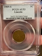 1909-S 1C Lincoln AU53BN