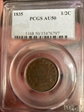 1835 1/2C AU50BN
