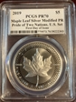 2019 $5 Maple Leaf Silver Modified PR Pride of Two Nations, U.S. Set FDI Susan Blunt PR70