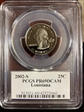 2002-S 25C Louisiana PR69DCAM