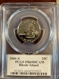 2001-S 25C Rhode Island PR69DCAM