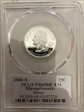 2000-S 25C Massachusetts Silver PR69DCAM