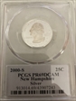 2000-S 25C New Hampshire Silver PR69DCAM