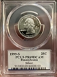 1999-S 25C Pennsylvania Silver PR69DCAM