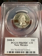 2008-S 25C New Mexico PR69DCAM