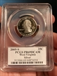 2005-S 25C West Virginia Silver PR69DCAM