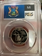 2004-S 25C Michigan Silver PR69DCAM