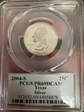 2004-S 25C Texas Silver PR69DCAM